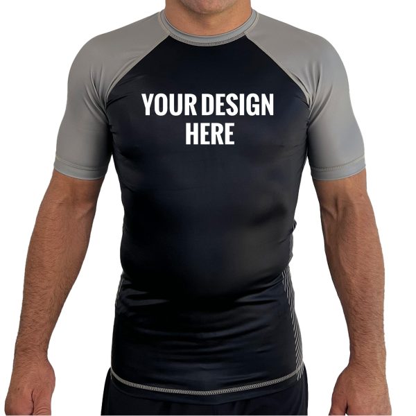 Jiu Jitsu Unlimited All Black Ranked KIDS Short Sleeve Rash Guards #143 B Supply - Image 4