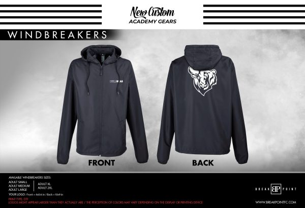 Bull and Bear Academy Windbreaker #1394 B For Discount