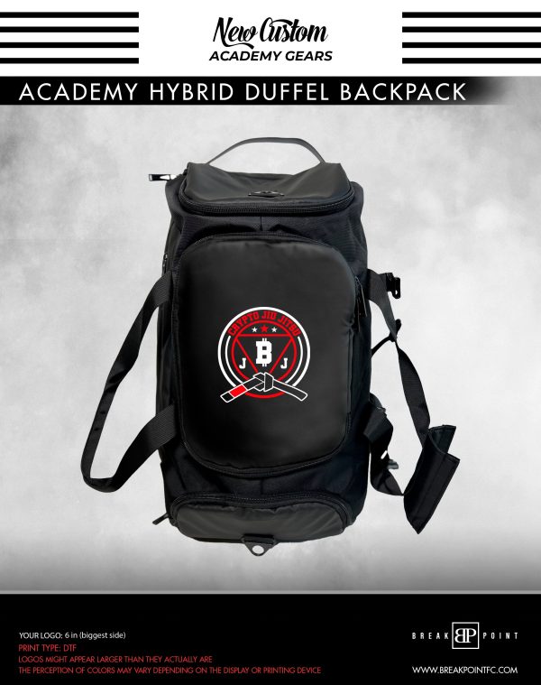 Gracie Peoria Academy Hybrid Duffel Backpack #476 A Online Hot Sale