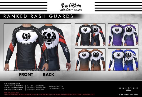 Metamorphosis Academy Ranked Long Sleeve Rash Guards #1405 Online now