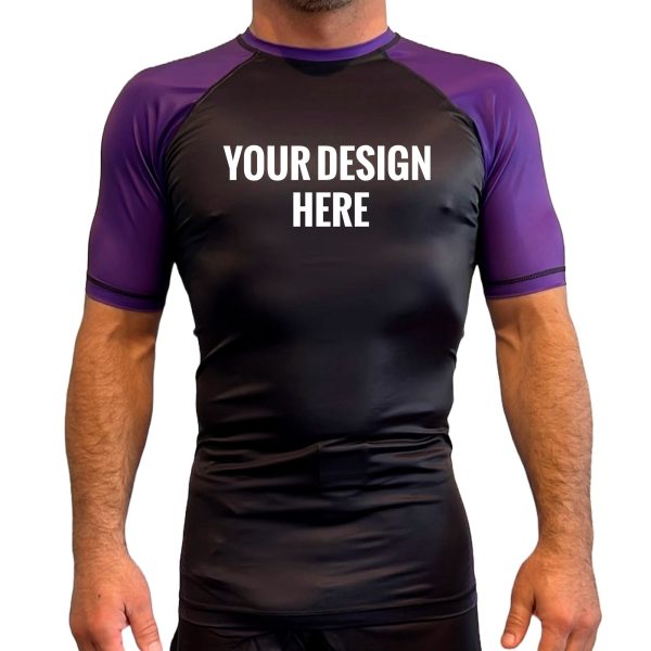 Smartjits All Black Ranked Short Sleeve Rash Guards #1184 For Cheap - Image 5