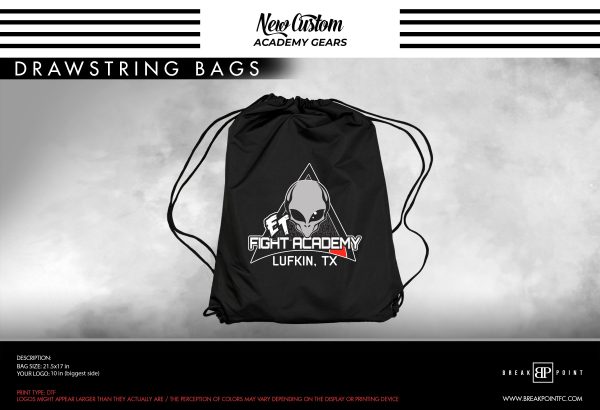 ET Fight Academy Drawstring Gi Bag #433 Fashion
