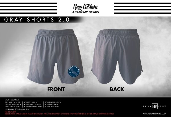 Vit Sports Custom Shorts Grey 2.0 #1048 B For Discount