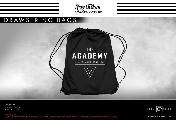 The Academy of Jiu-Jitsu Academy Drawstring Bags #1407 For Cheap