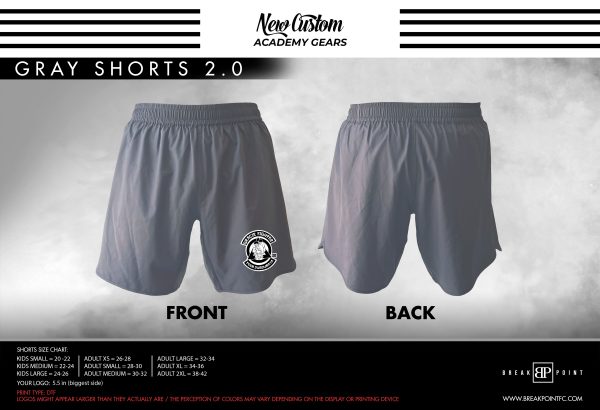 Gracie Fighter Team Dumdumaya Custom Shorts Grey 2.0 #787 For Sale
