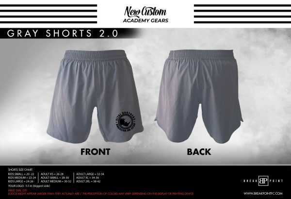 Vital Brothers Brazilian Jiu Jitsu Custom Shorts Grey 2.0 #529 B For Discount