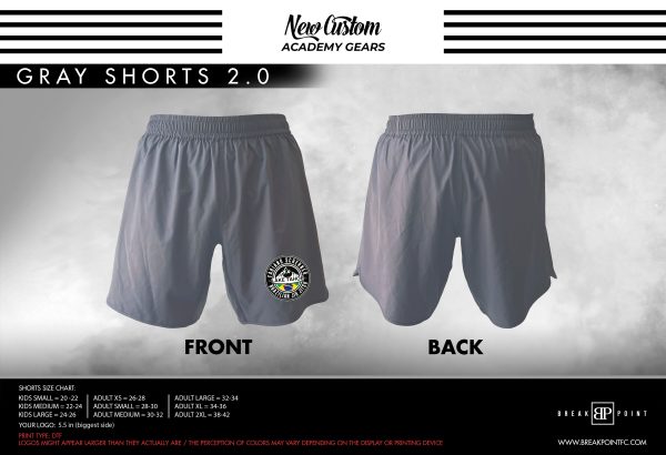 Fabiano Scherner BJJ Lake Tahoe Custom Shorts Grey 2.0 #450 on Sale