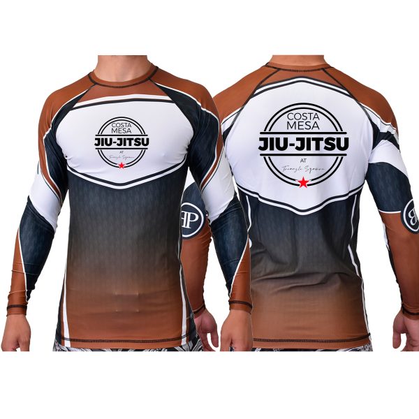 Costa Mesa Jiu Jitsu Academy Ranked Long Sleeve Rash Guards #8014 Online Sale - Image 4