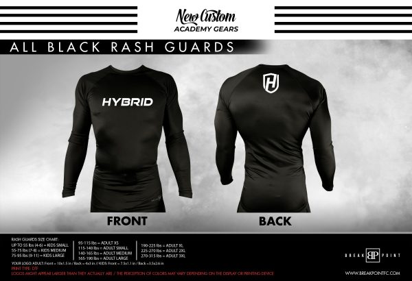 Arreola Jiu Jitsu All Black Custom Rash Guards Long Sleeves #615 A For Sale