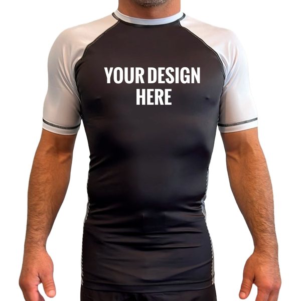 Jiu Jitsu Unlimited All Black Ranked KIDS Short Sleeve Rash Guards #143 B Supply - Image 2