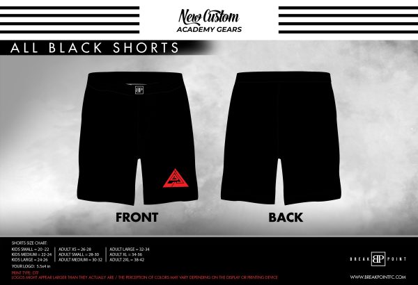 Lucambio All Black Custom Shorts #1386 Fashion