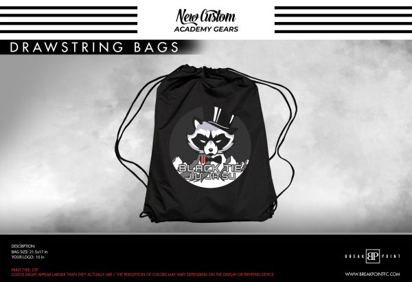 Black Tie BJJ Colorado Academy Drawstring Gi Bag #638 E Online Hot Sale