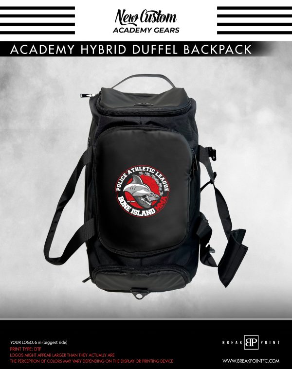Bone Island Jiu-jitsu Academy Hybrid Duffel Backpack #1119 Online