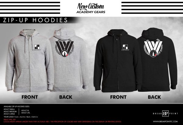 Checkmat SC Academy Zip-Up Hoodies #1396 B Fashion
