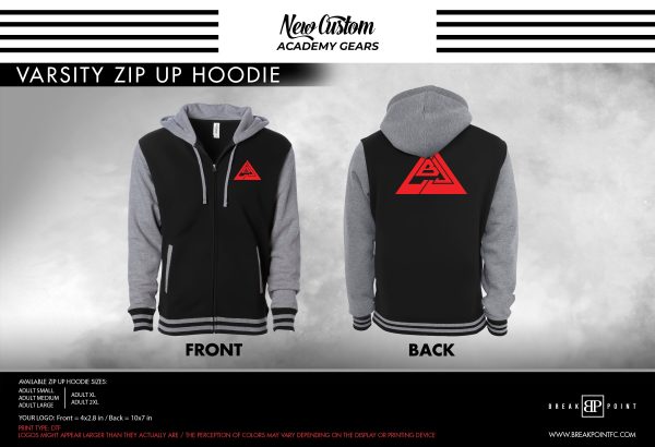 Lucambio Academy Varsity Zip-Up Hoodies #1386 B Cheap