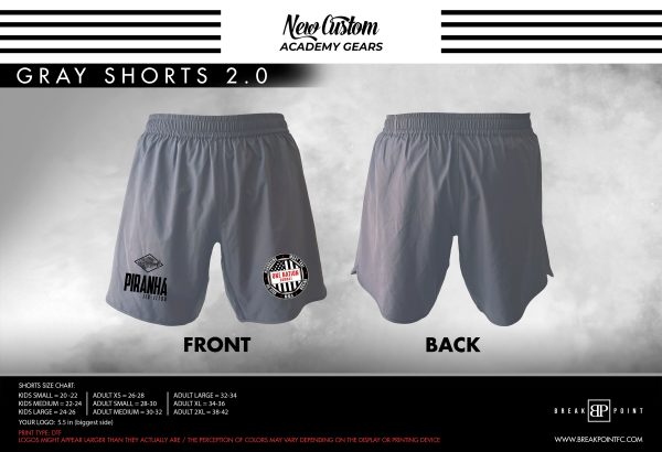 One Nation Combat Custom Shorts Grey 2.0 #950 Online