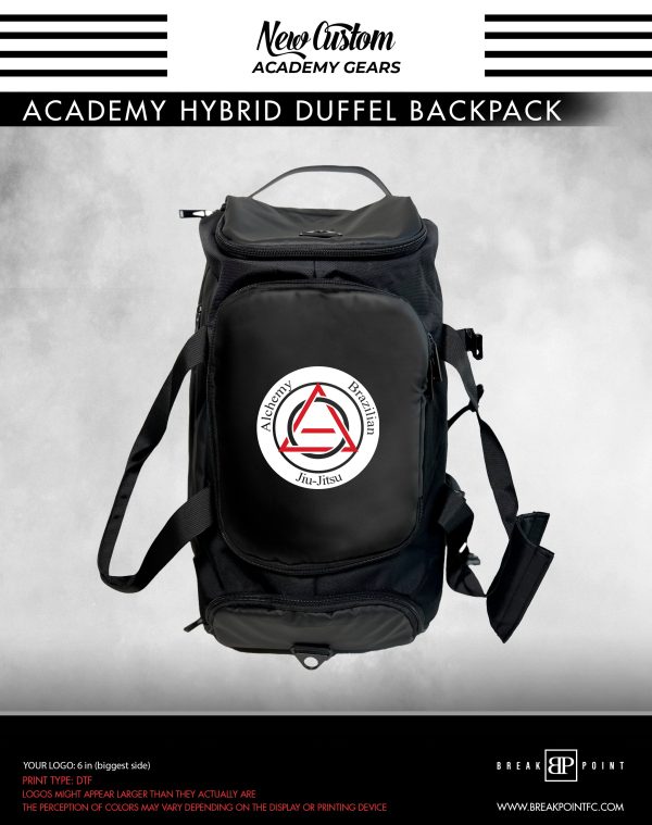 Alchemy Brazilian Jiu Jitsu Academy Hybrid Duffel Backpack #190 Supply