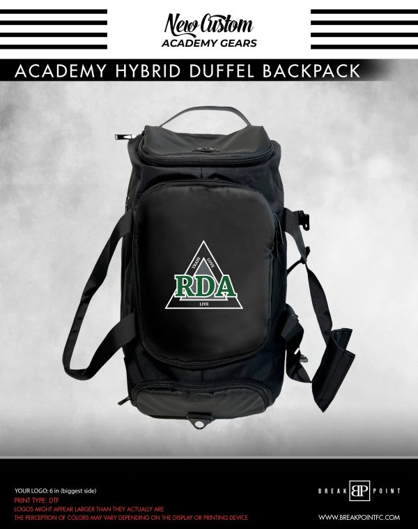 RDA Fitness & MMA Academy Hybrid Duffel Backpack #478 Online now