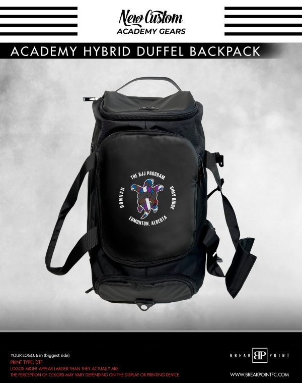BJJ Program Academy Hybrid Duffel Backpack #1098 Hot on Sale