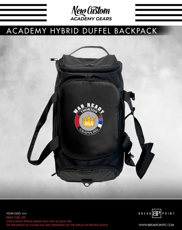 Assassin Grappling Academy Hybrid Duffel Backpack #514 A Hot on Sale