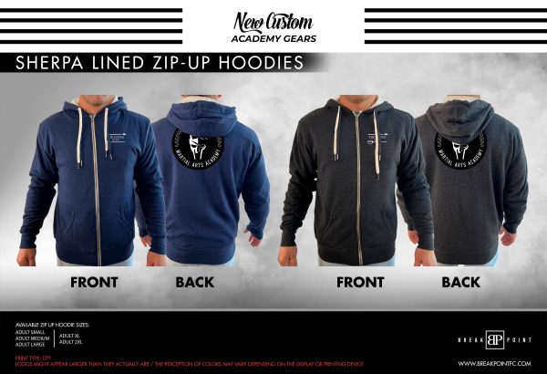 The Ludus Martial Arts Academy Sherpa Lined Zip-Up Hoodie #1153 A Sale