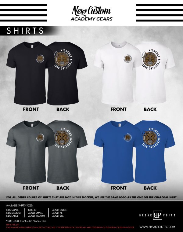 MidGuard Kickboxing Academy Next Level Academy Shirts #1180 A Cheap