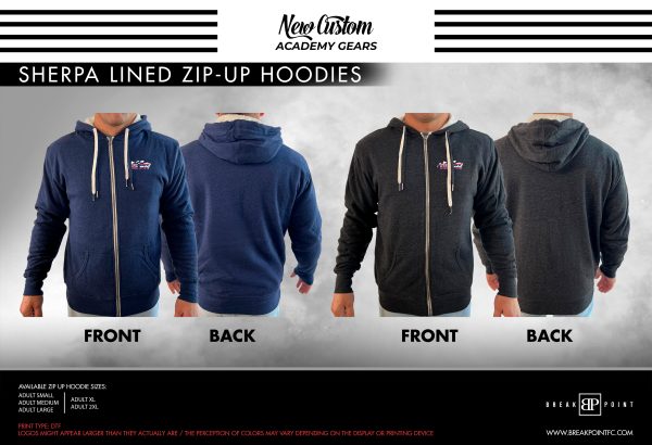 The PIT Idaho Academy Sherpa Lined Zip-Up Hoodie #531 D Cheap