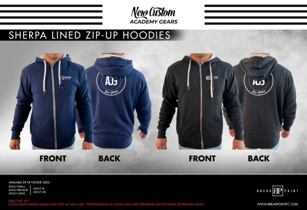 Arte De Guerra Academy Sherpa Lined Zip-Up Hoodie #1328 B For Sale