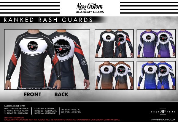 La Union Jiu Jitsu Academy Ranked Long Sleeve Rash Guards #1179 Online