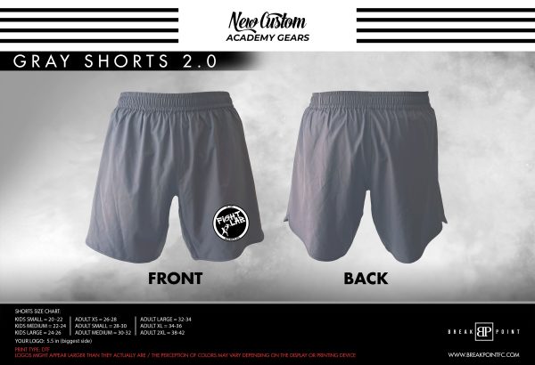 Mat Lab Custom Shorts Grey 2.0 #1247 Discount