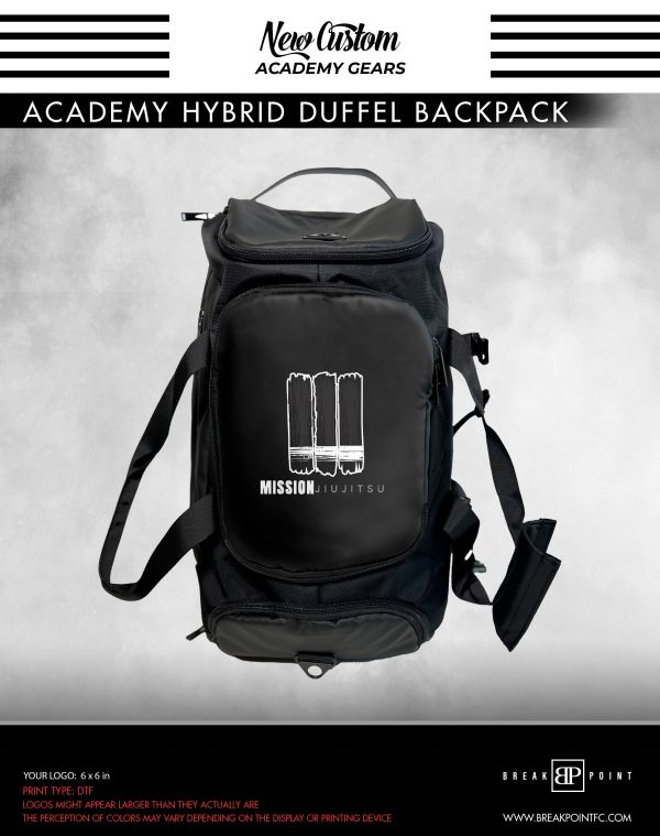 Mission JJ Academy Hybrid Duffel Backpack #978 For Cheap
