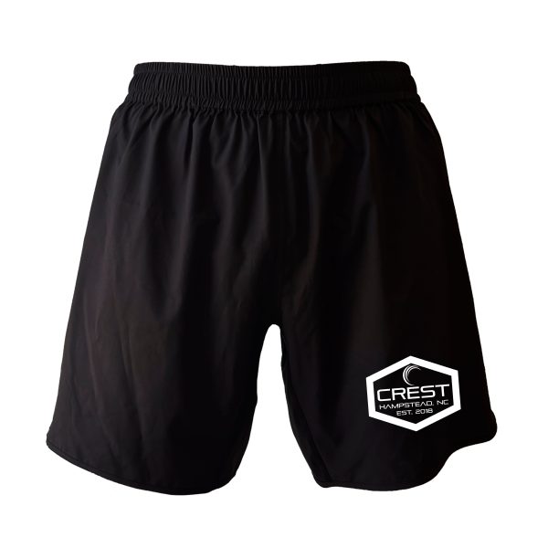 Crest Brazilian Jiu Jitsu All Black Custom Shorts 2.0 #8008 Online Sale - Image 2