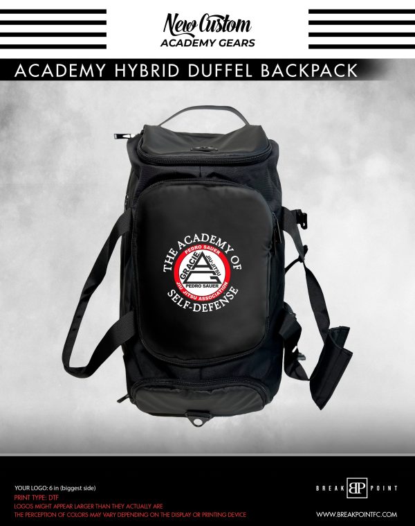 The Academy of Self-Defense Academy Hybrid Duffel Backpack #1319 B Online Hot Sale