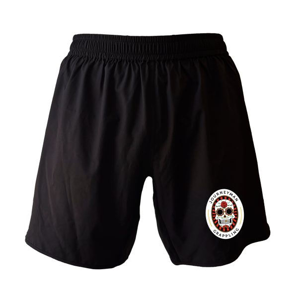 Journeyman Grappling All Black Custom Shorts 2.0 #8011 For Sale - Image 2