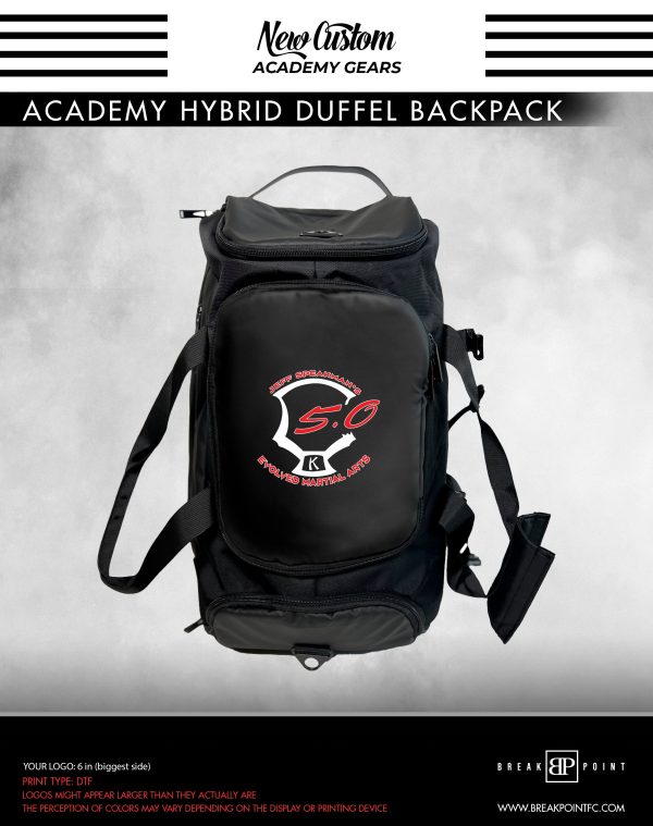 5.0 Evolved Martial Arts Academy Hybrid Duffel Backpack #1338 C (5.0 design) For Discount