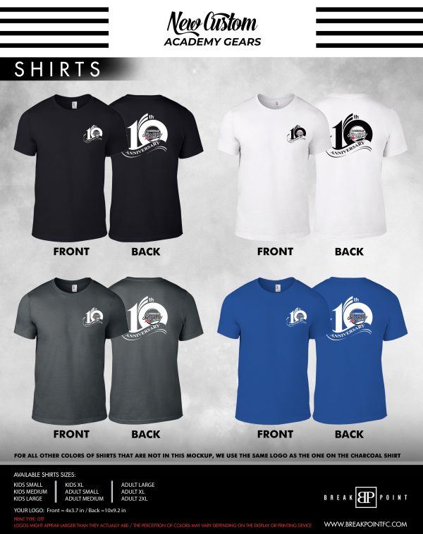 EDJ School of Jiu Jitsu Next Level Academy Shirts #220 C (10th Anniversary) For Discount