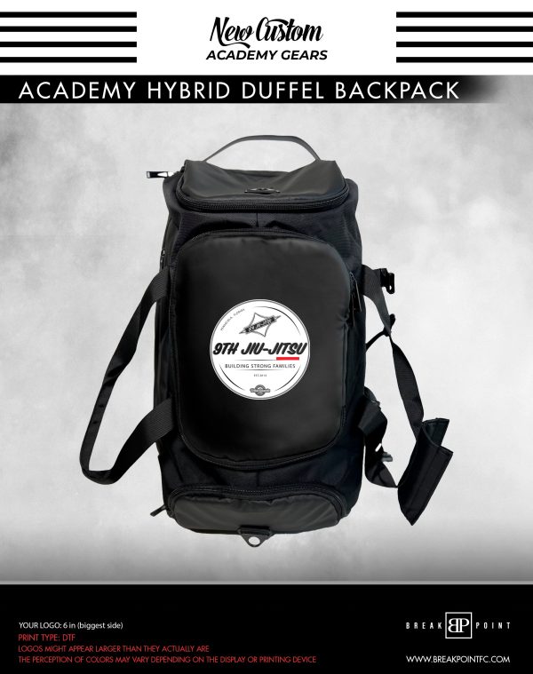 9th avenue Gracie Jiu Jitsu Academy Hybrid Duffel Backpack #373 A on Sale