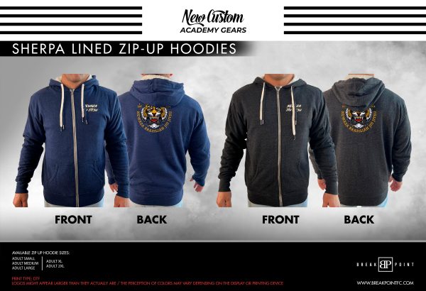 Newaza Bjj Club Academy Sherpa Lined Zip-Up Hoodie #586 B Online Hot Sale